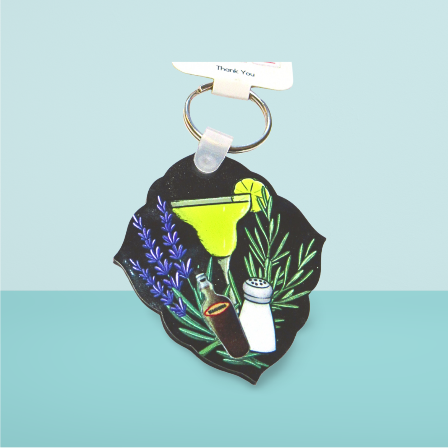 Fancy Diamond Shaped Sublimated Keychain