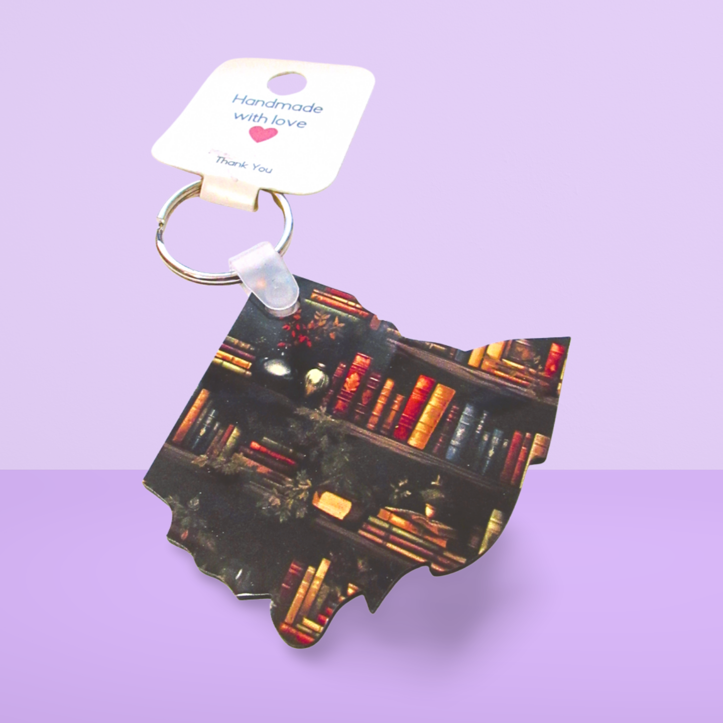 Ohio Shaped Sublimated Keychain