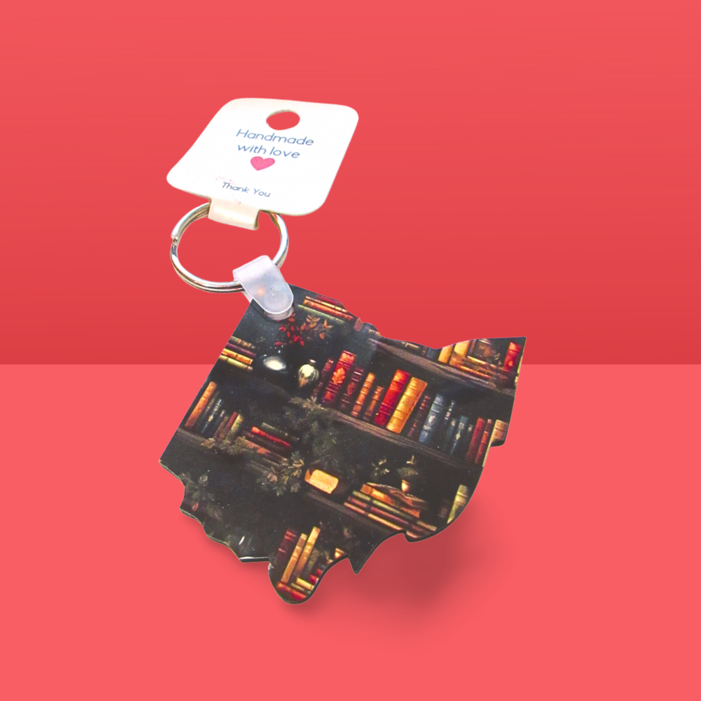 Ohio Shaped Sublimated Keychain