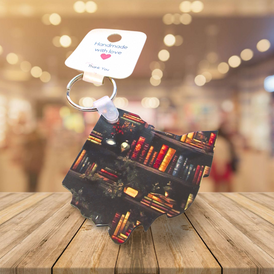 Ohio Shaped Sublimated Keychain