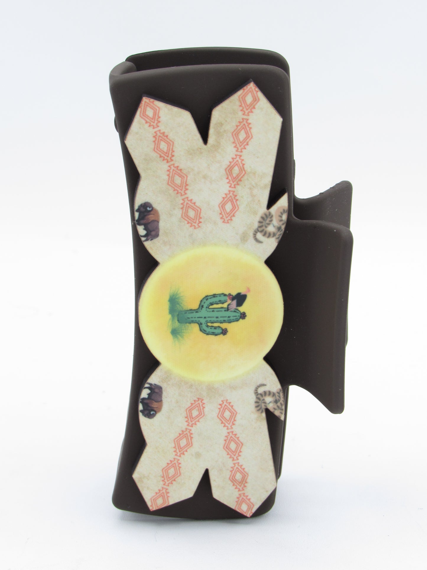 Western Buffalo Cactus Hair Claw Clip | Southwestern Desert Snake Accessories