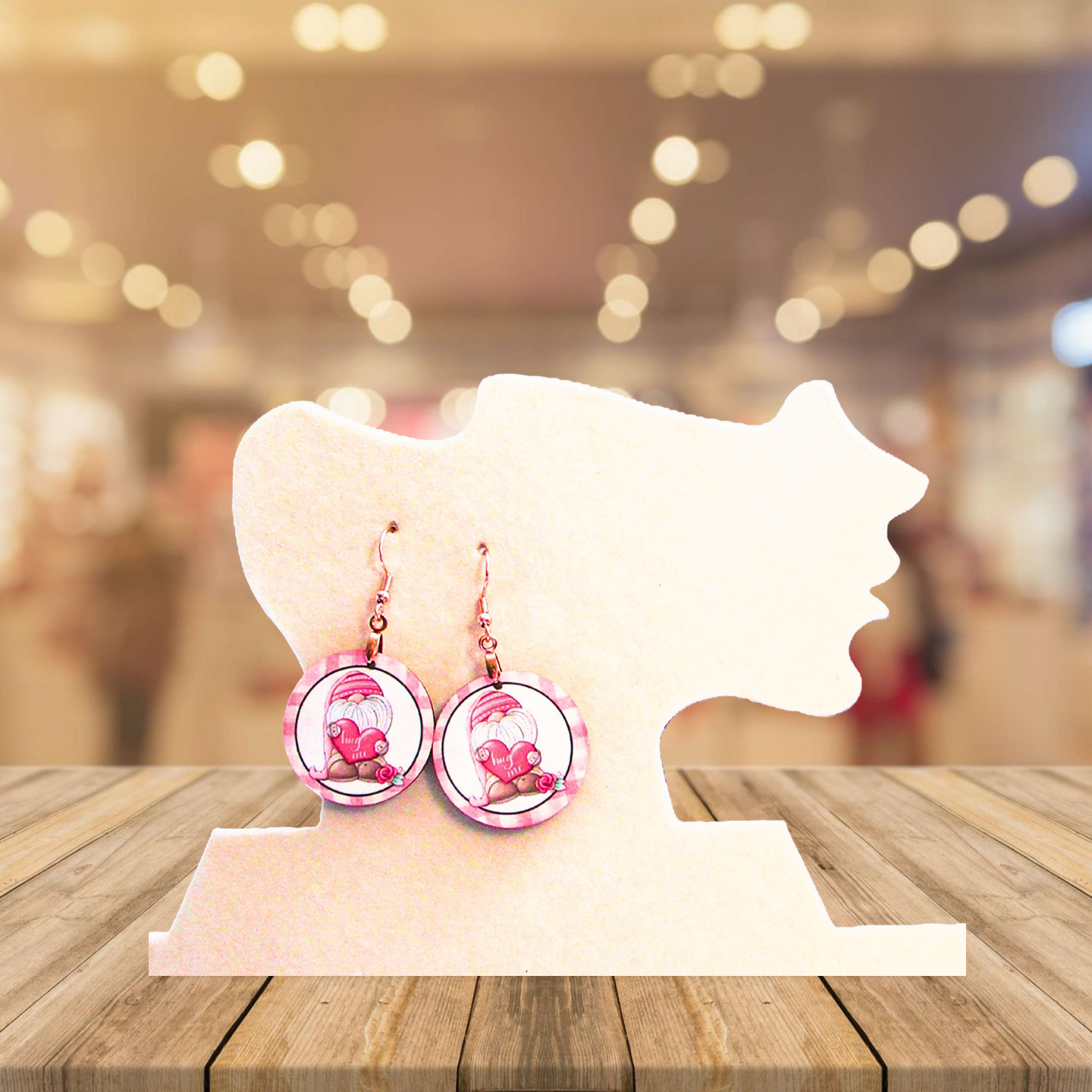 Round Shaped Sublimated 1 inch Earrings
