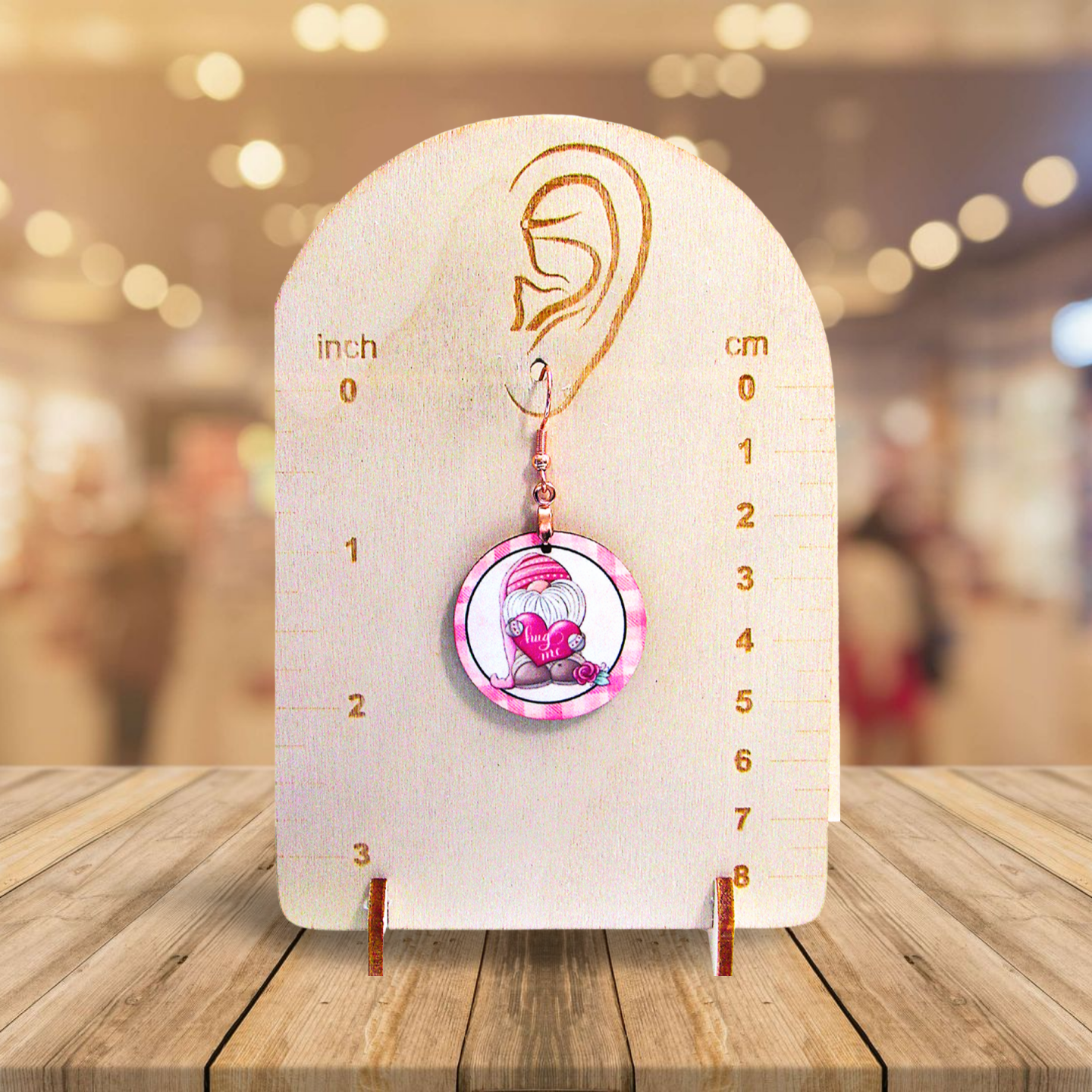 Round Shaped Sublimated 1 inch Earrings