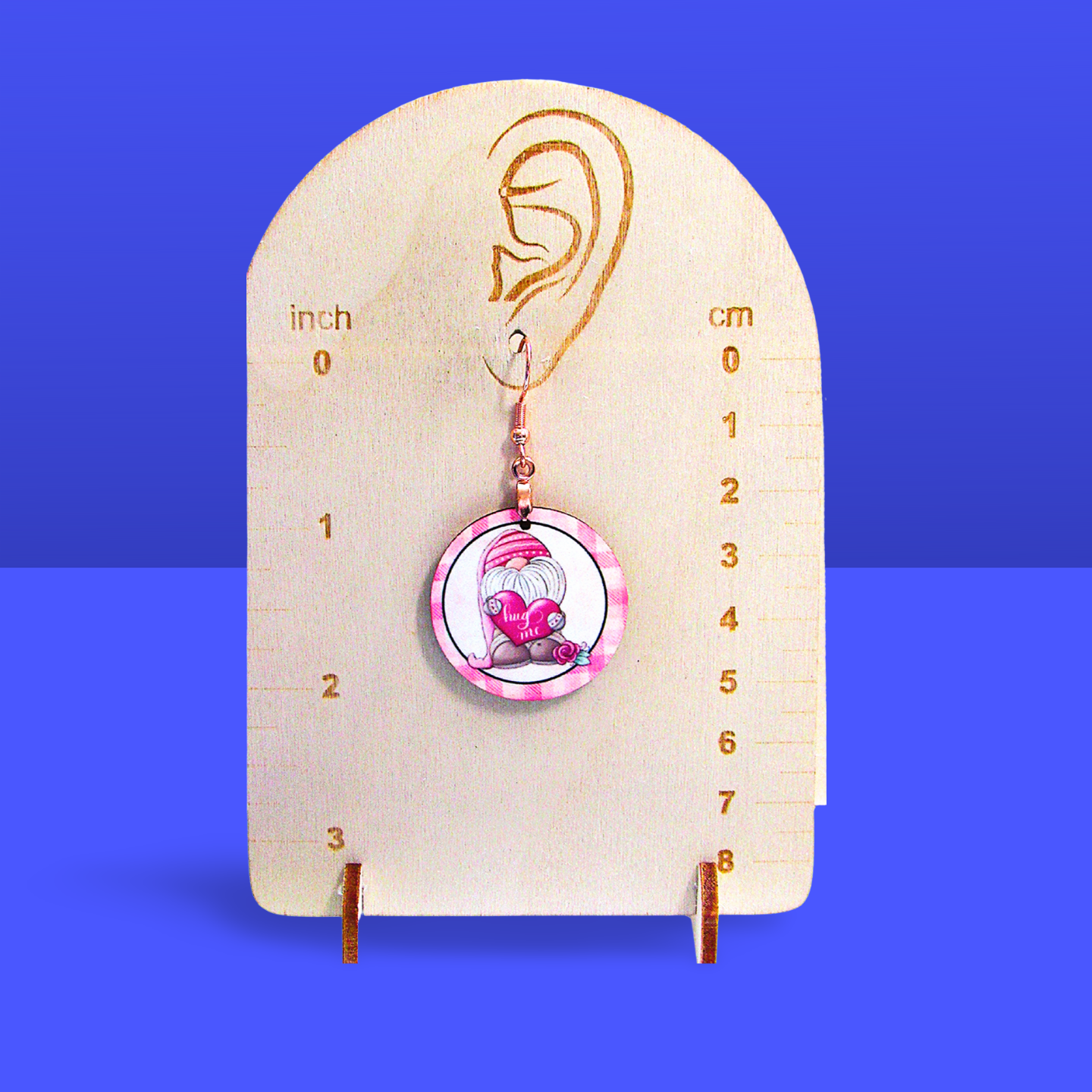 Round Shaped Sublimated 1 inch Earrings