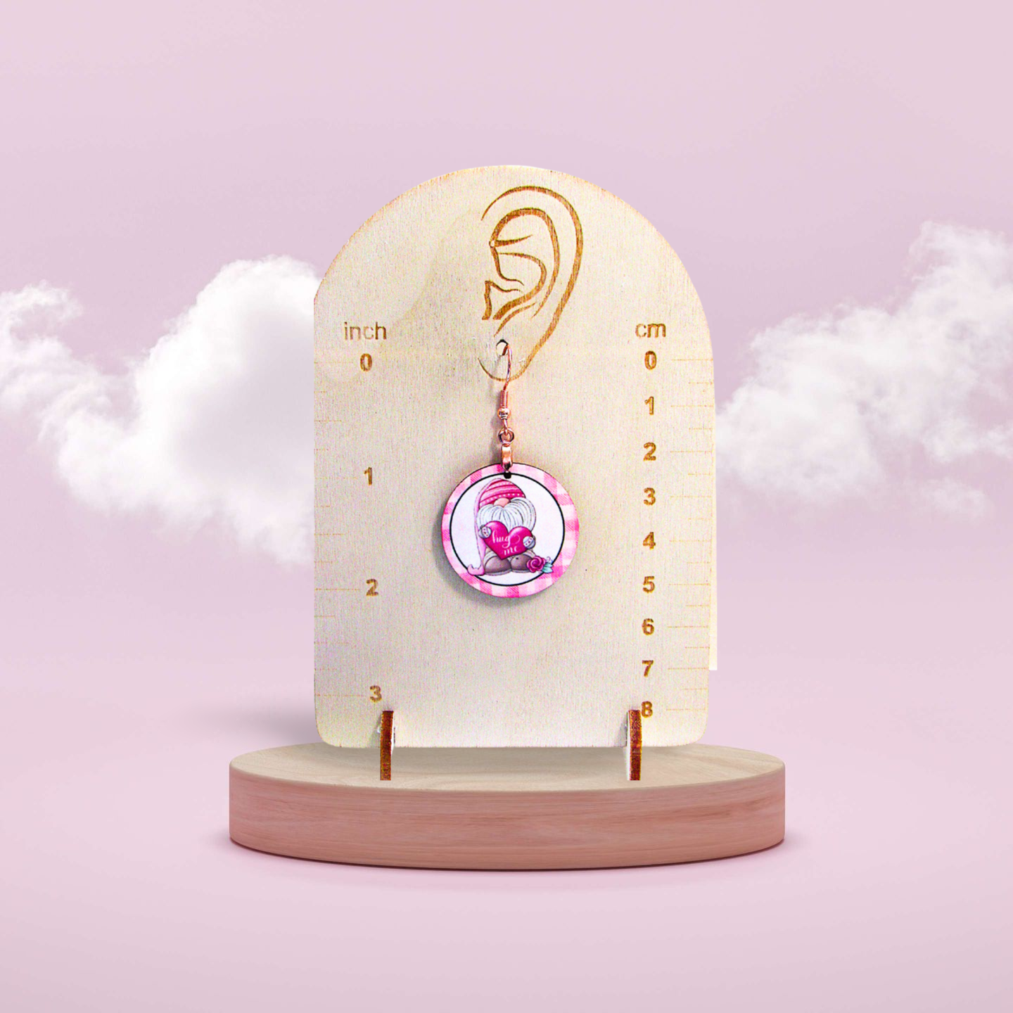 Round Shaped Sublimated 1 inch Earrings