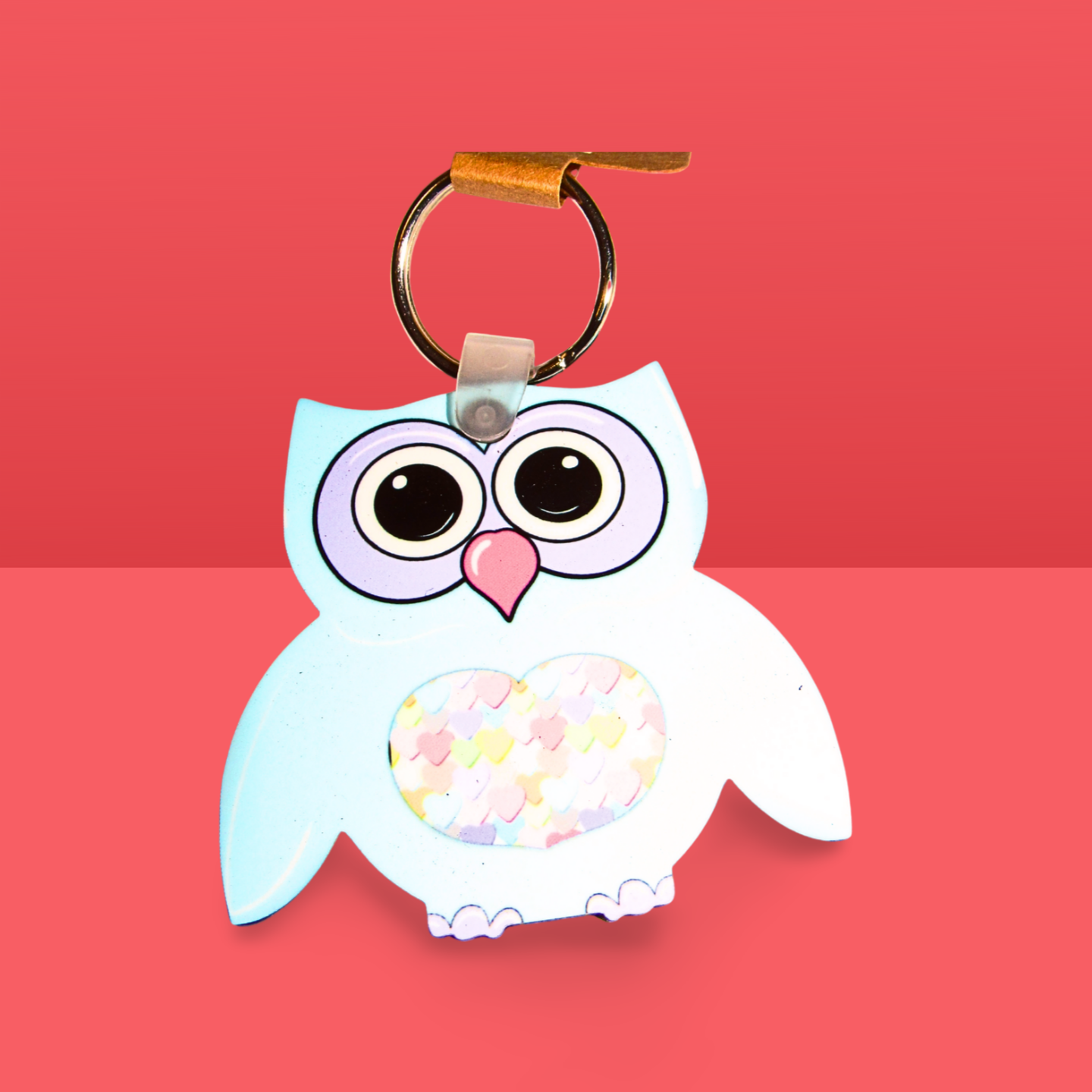 Owl Shaped Sublimated KeyChain