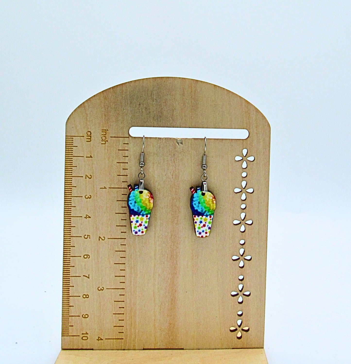 MDF-Ice Drink Shaped Sublimated Earring 1 inch