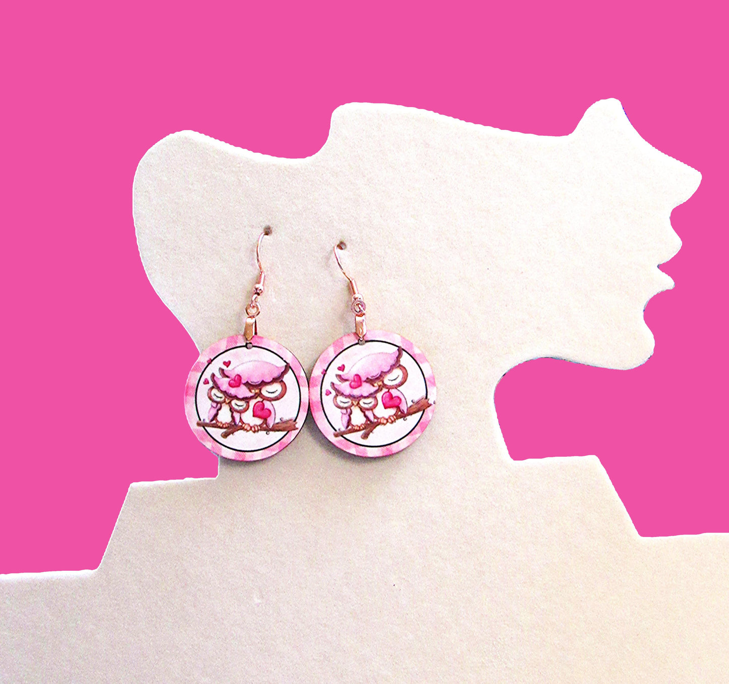 Round Shaped Sublimated 1 inch Earrings