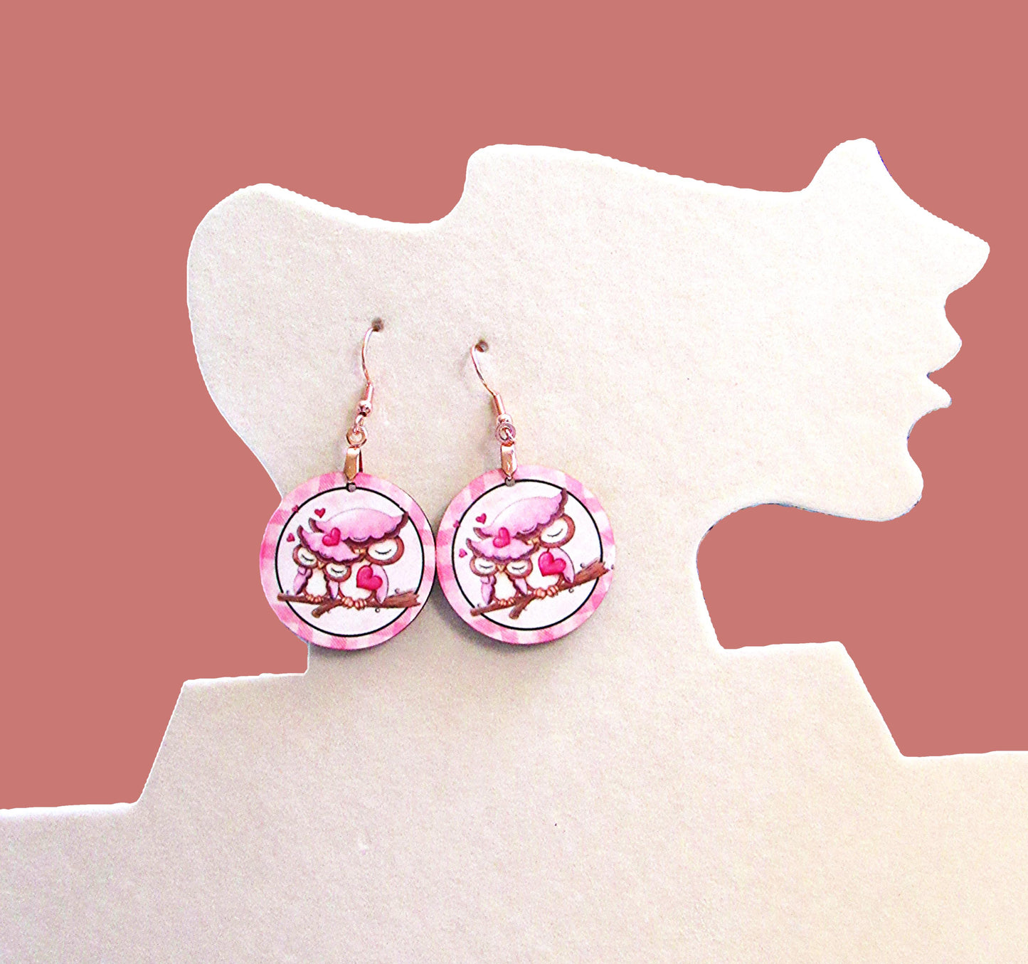 Round Shaped Sublimated 1 inch Earrings