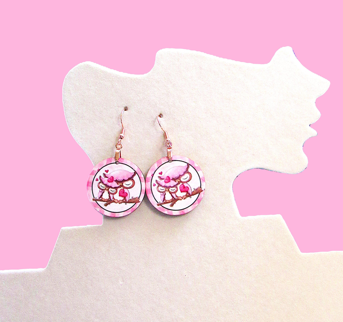 Round Shaped Sublimated 1 inch Earrings