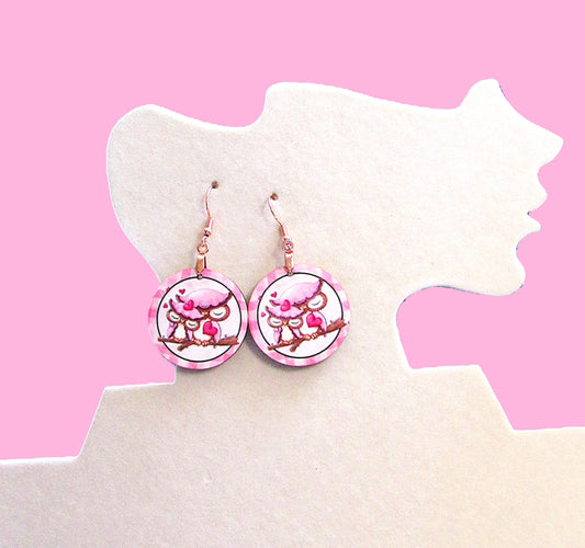 Round Shaped Sublimated 1 inch Earrings