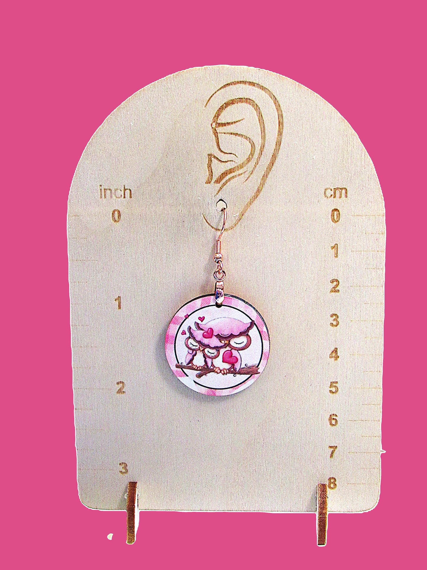 Round Shaped Sublimated 1 inch Earrings