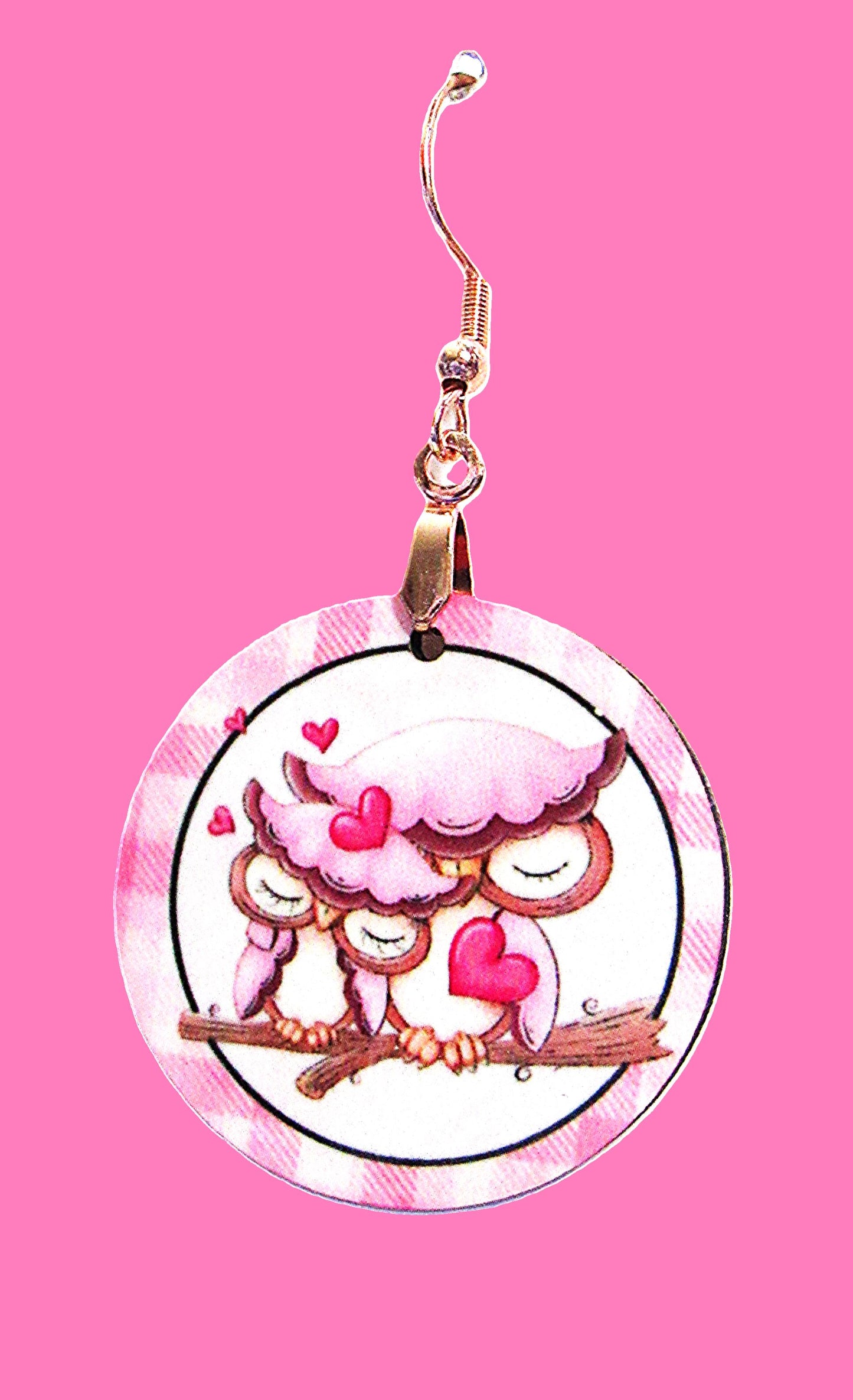 Round Shaped Sublimated 1 inch Earrings