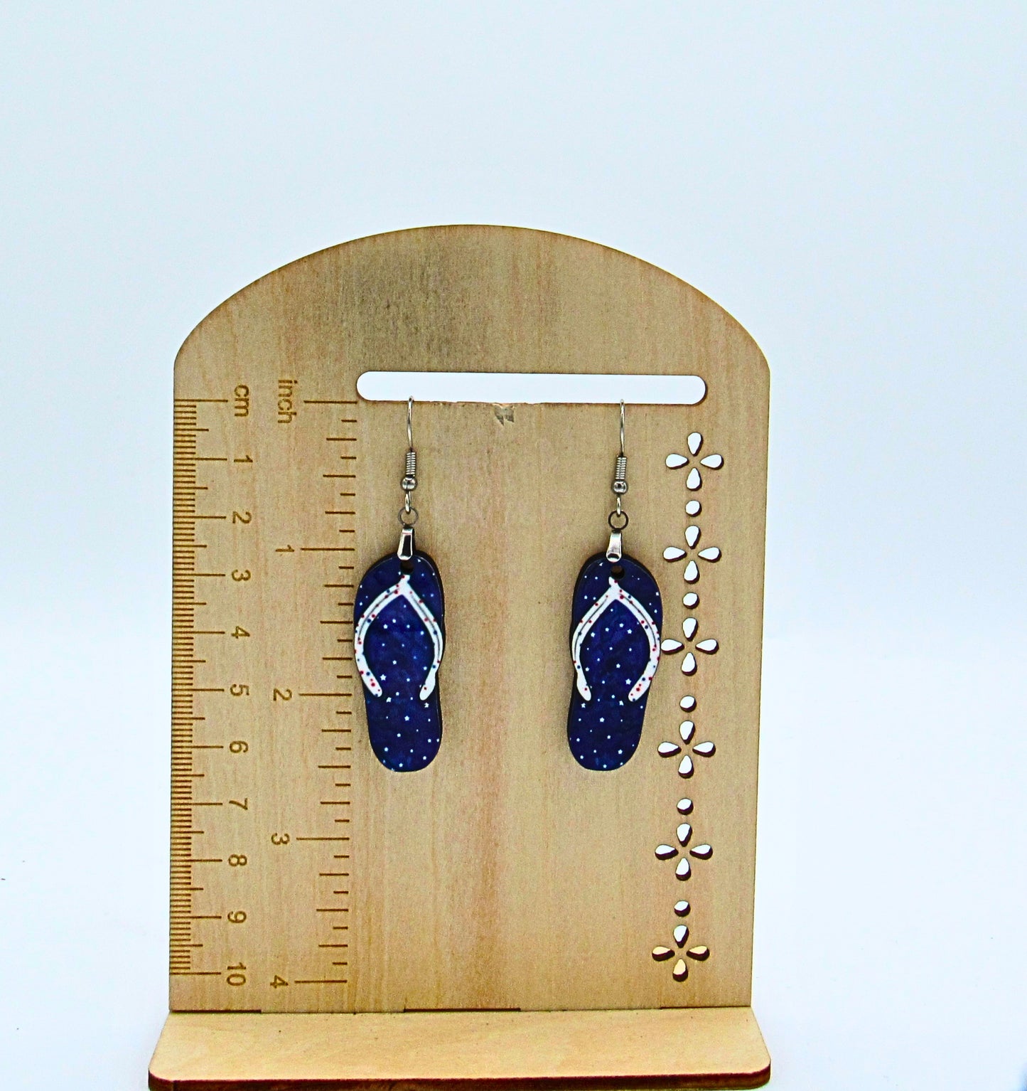 MDF-Flip Flop Shaped Sublimated Earrings 1.5 inch