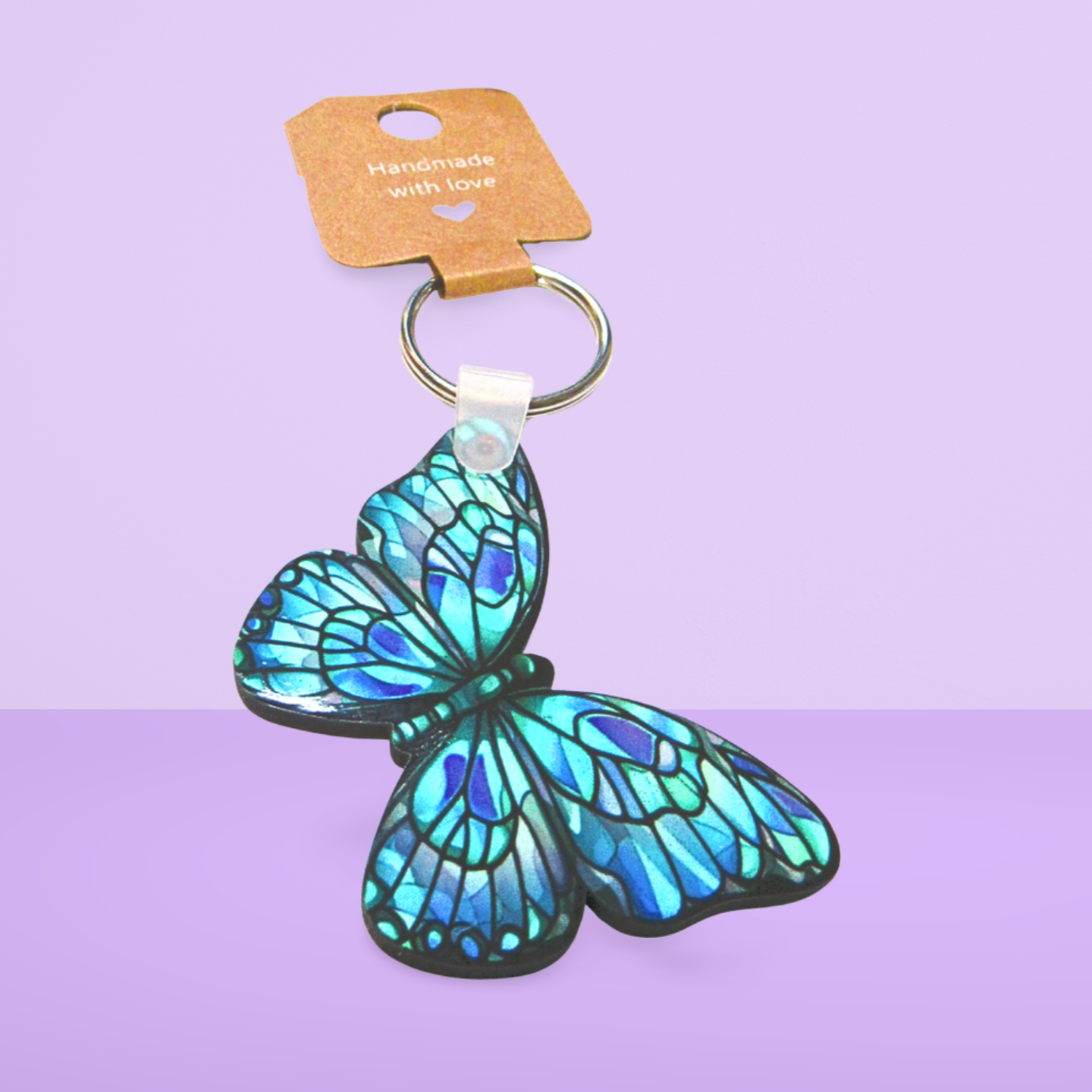 Butterfly Shaped Sublimated Keychain MDF