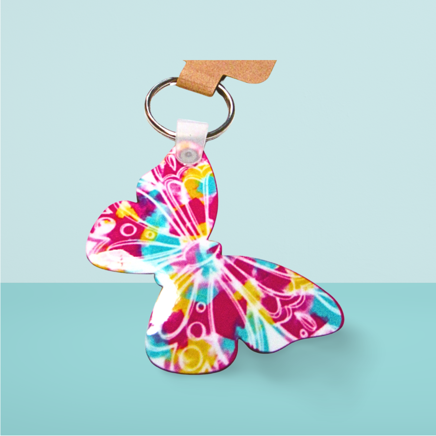 Butterfly Shaped Sublimated Keychain MDF