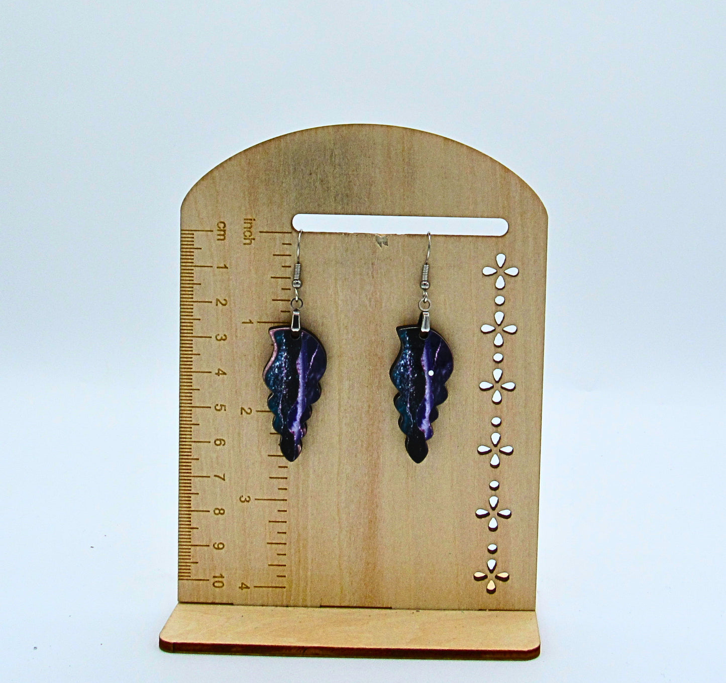 MDF-Tulip Shell Shaped Sublimated Earrings 1.5 inch