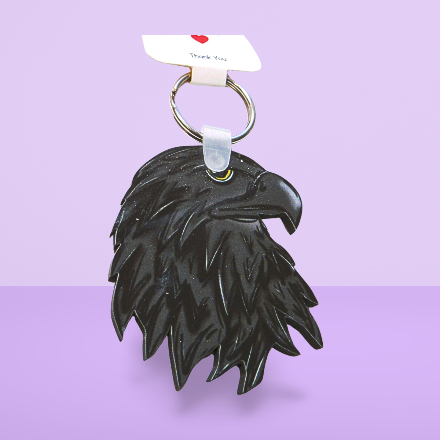 Eagle Head Shaped Sublimated Keychain