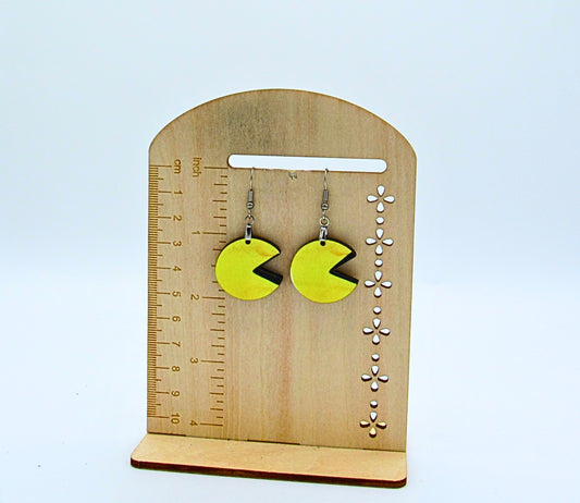 MDF-Lilypad Shaped Sublimated Earrings 1 inch