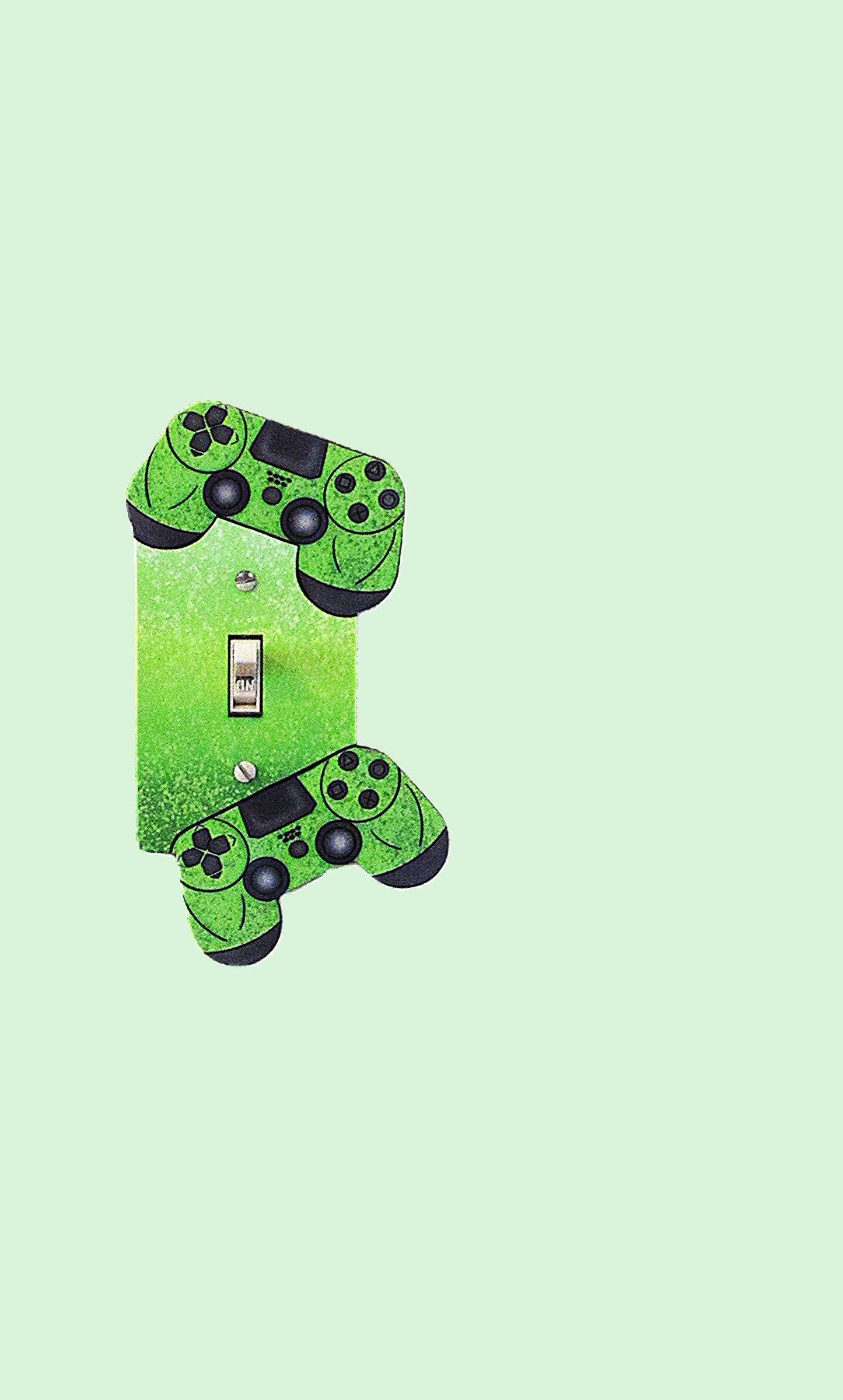 Gamer Shaped Sublimated Light Switch Plate