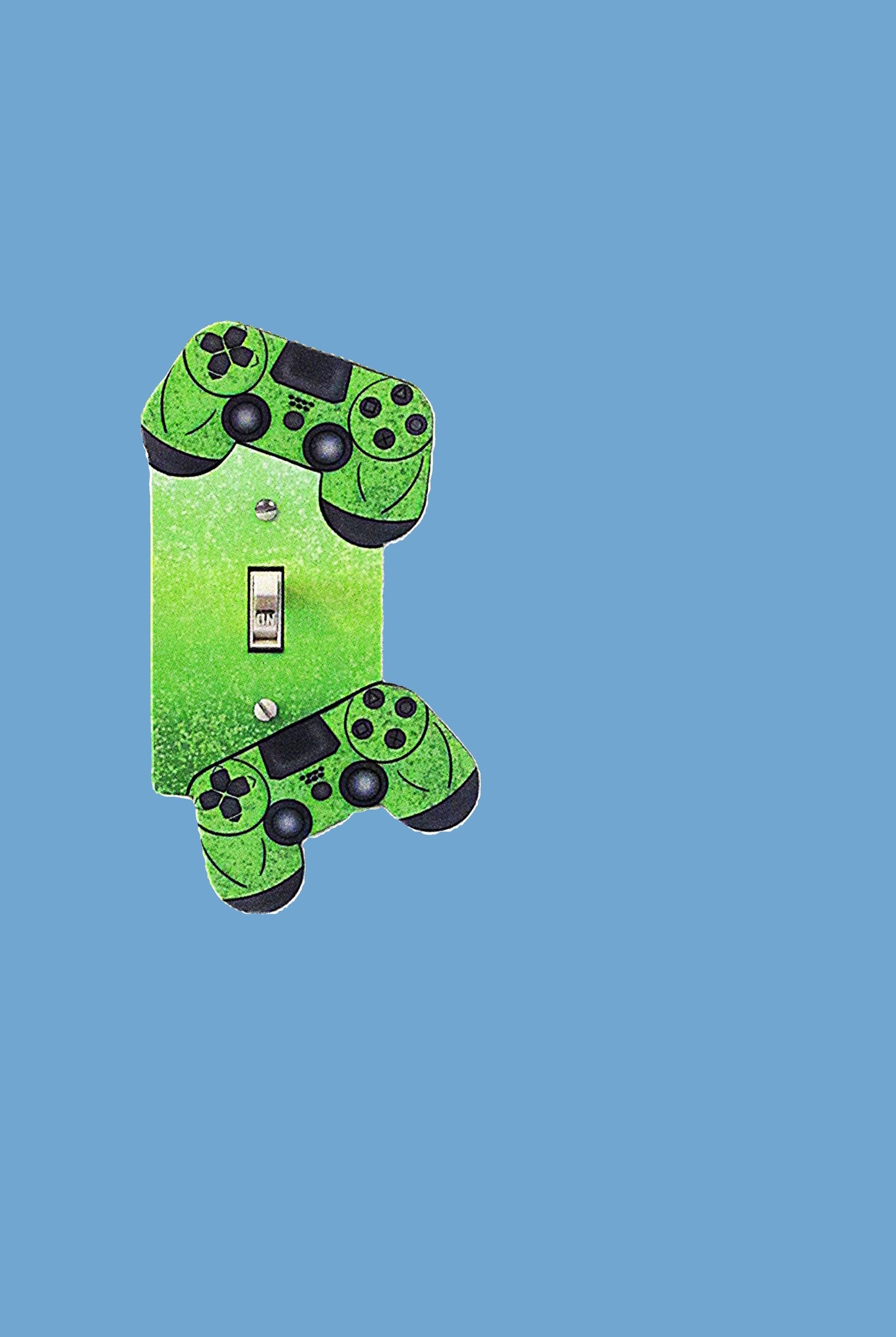 Gamer Shaped Sublimated Light Switch Plate