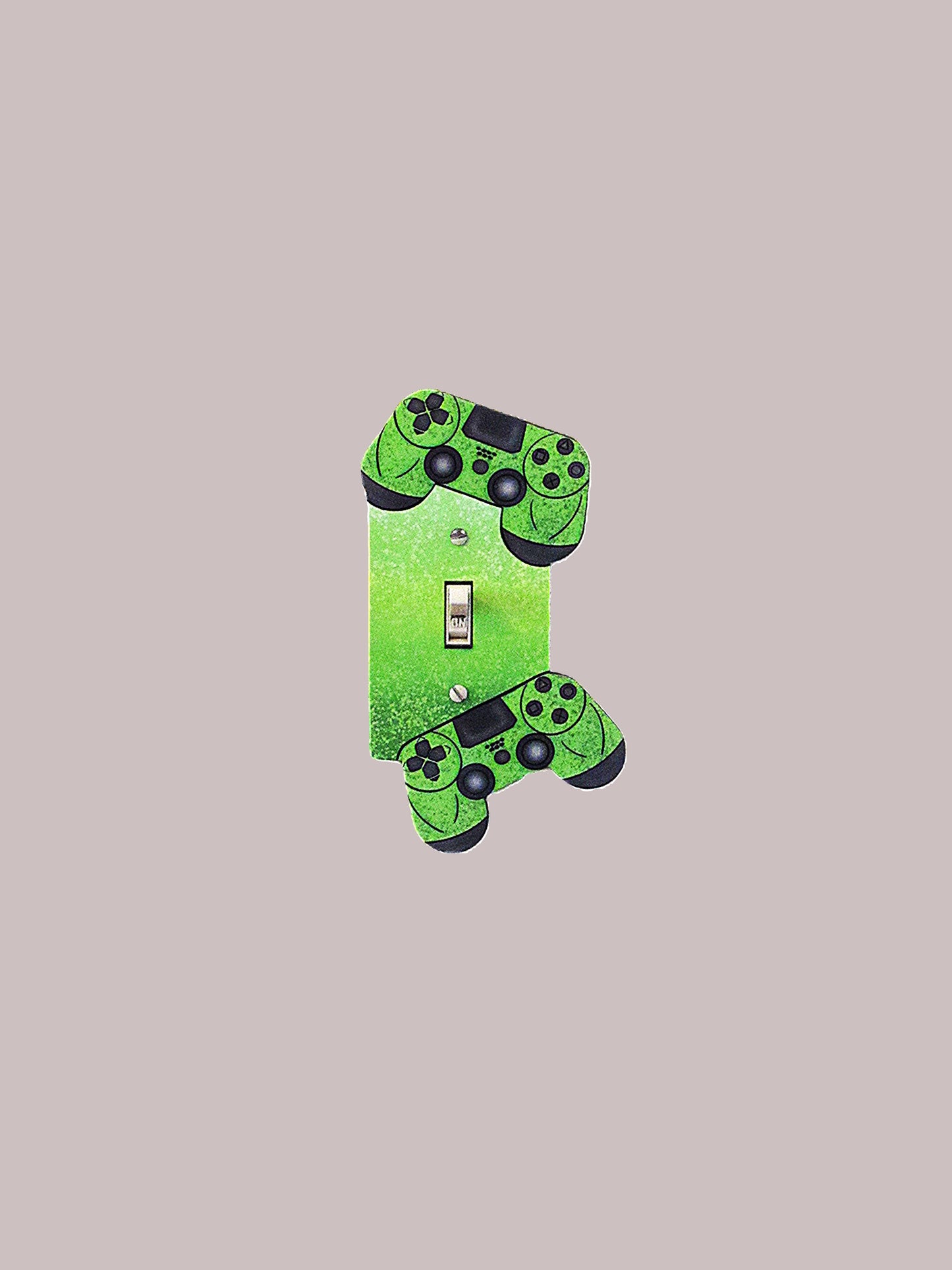 Gamer Shaped Sublimated Light Switch Plate