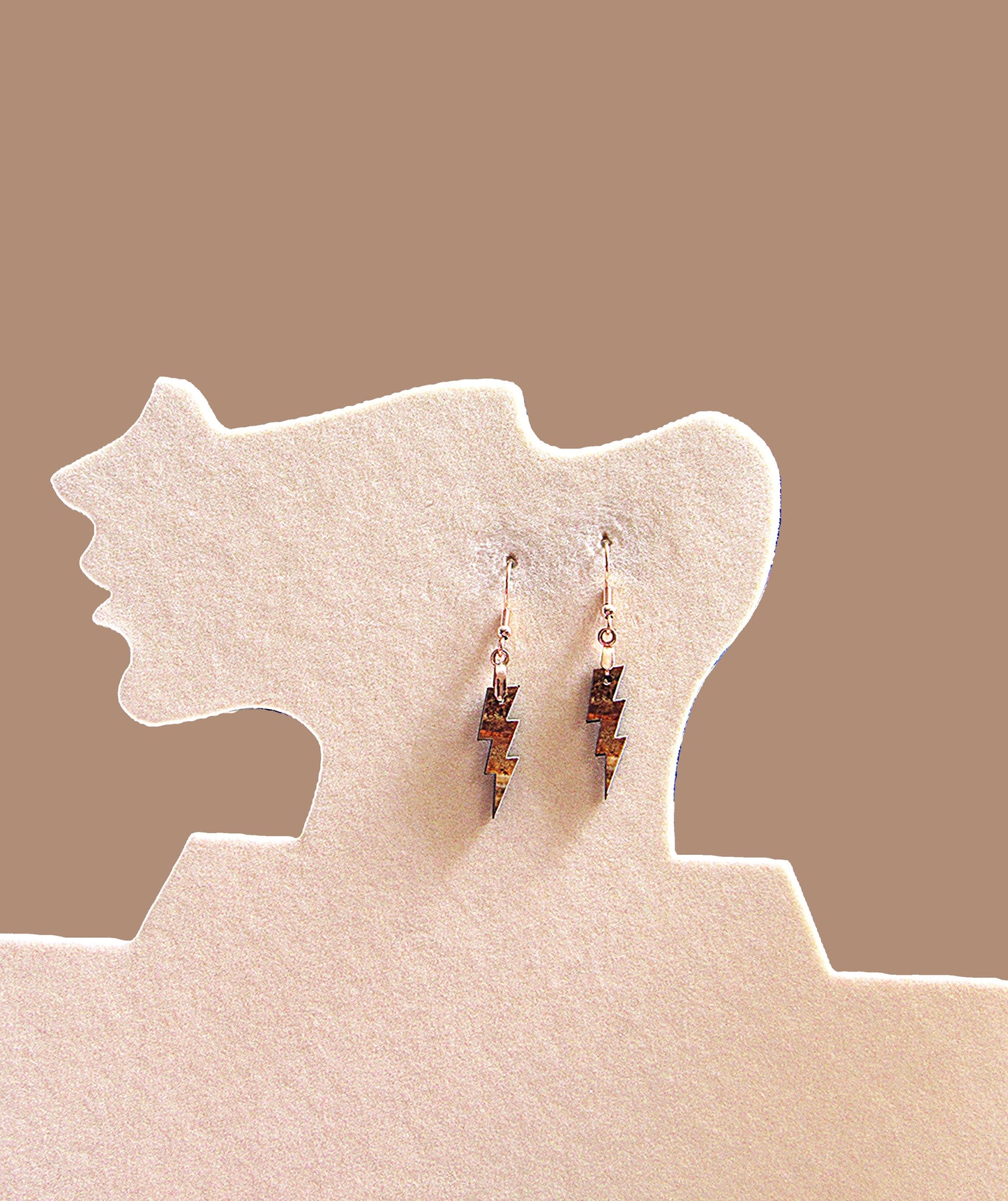 Lightning Shaped Sublimated Earrings