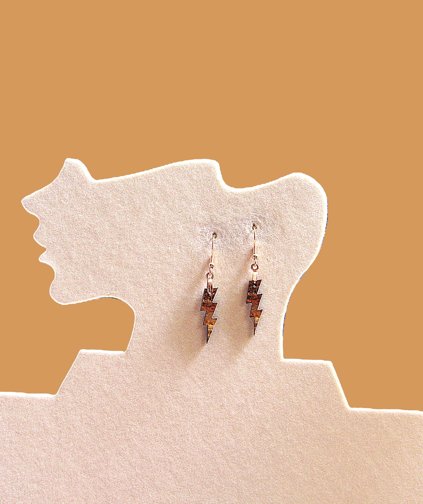 Lightning Shaped Sublimated Earrings