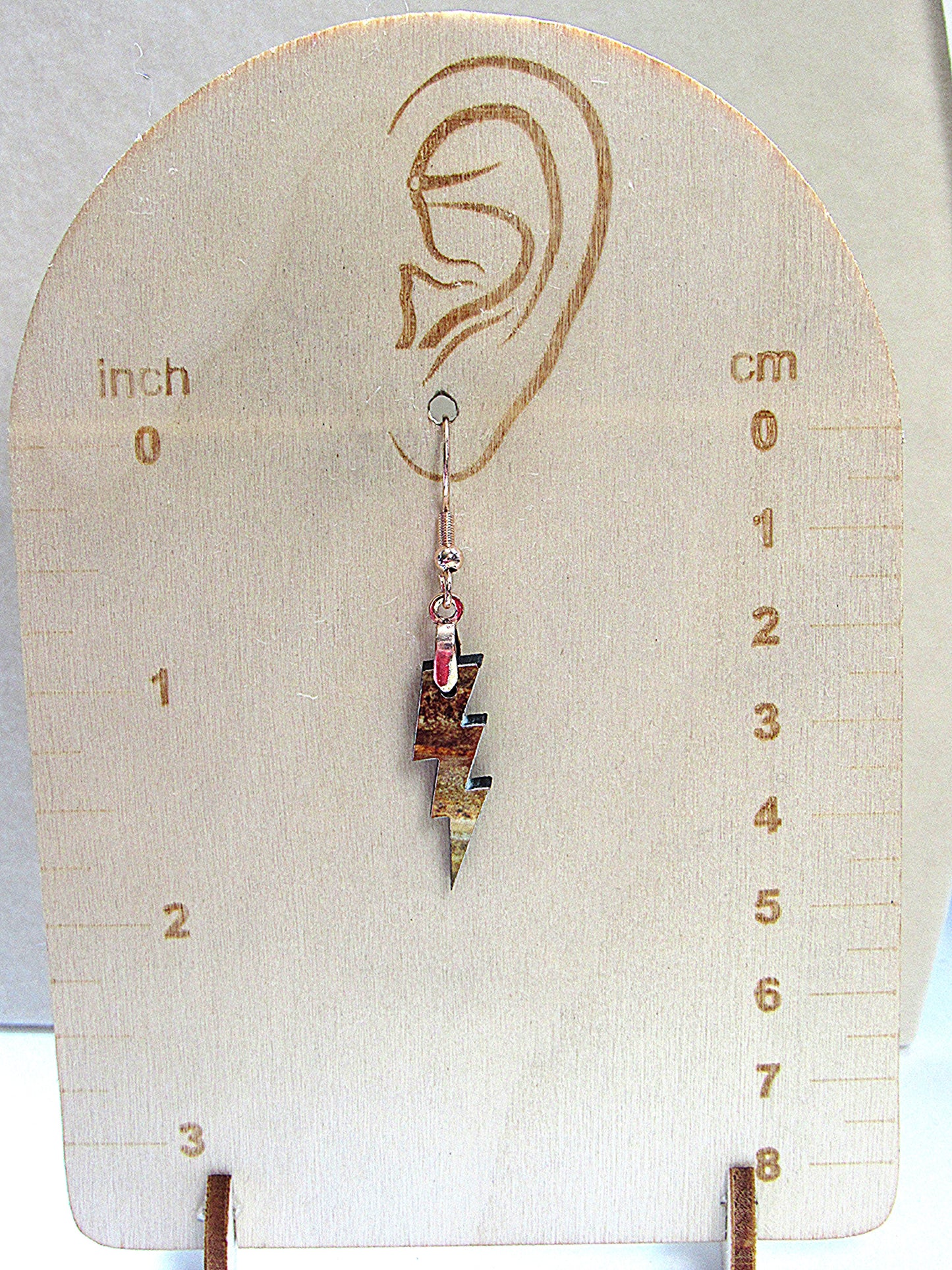 Lightning Shaped Sublimated Earrings