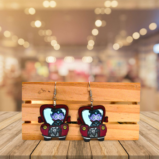 Truck Shaped Sublimated Earring