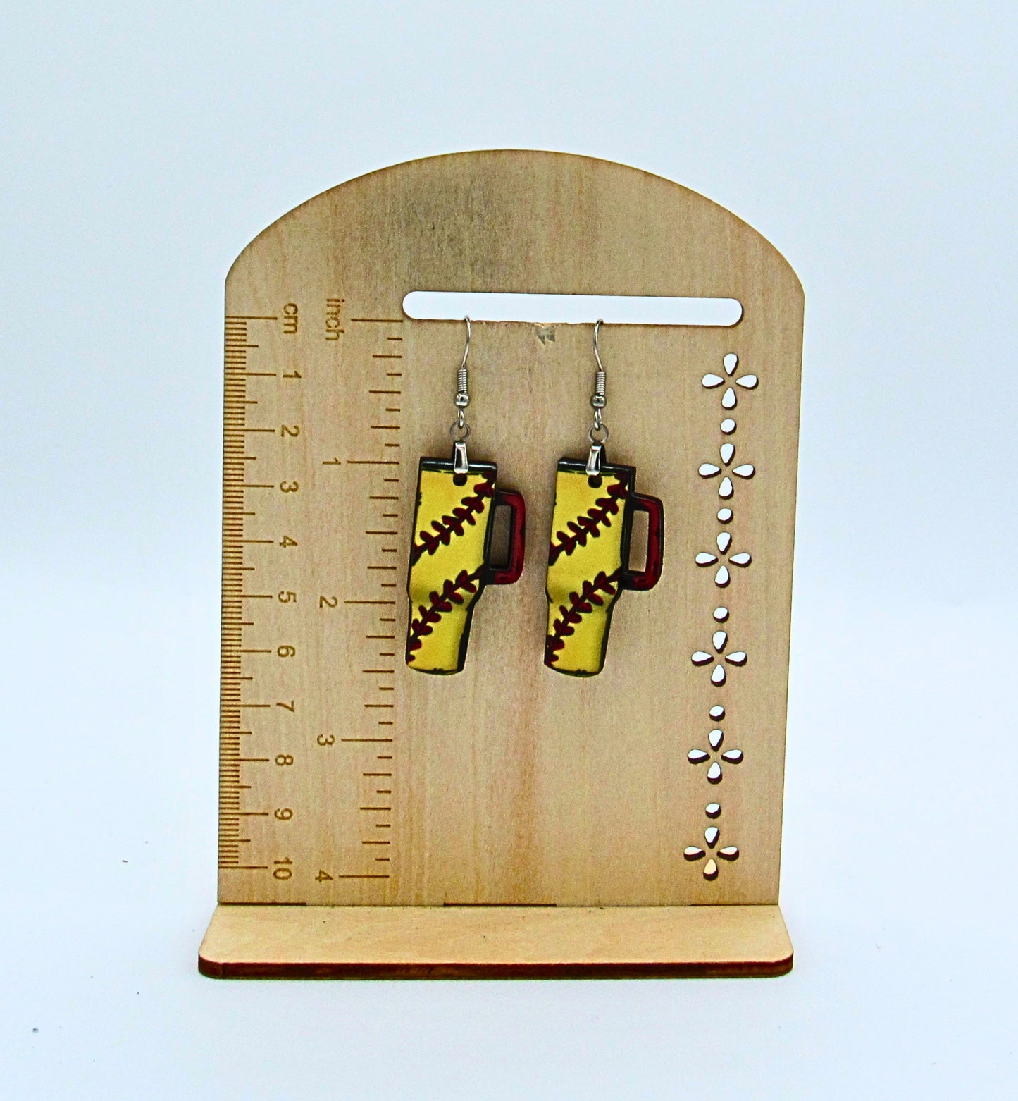MDF-Tumbler Shaped Sublimated Earrings 1.5 inch