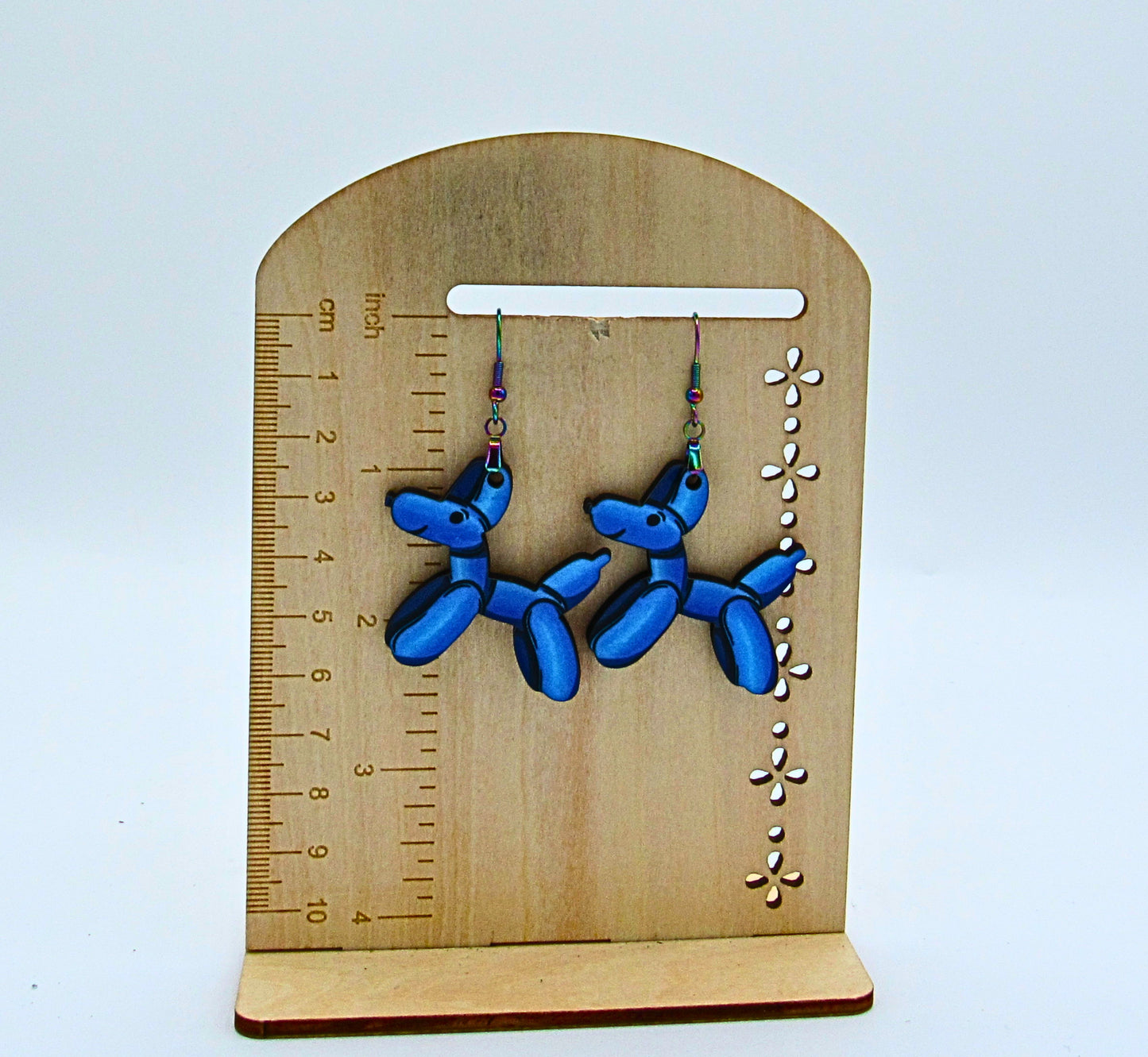 MDF-Dog Balloon Shaped Sublimated Earrings 1.5 inch