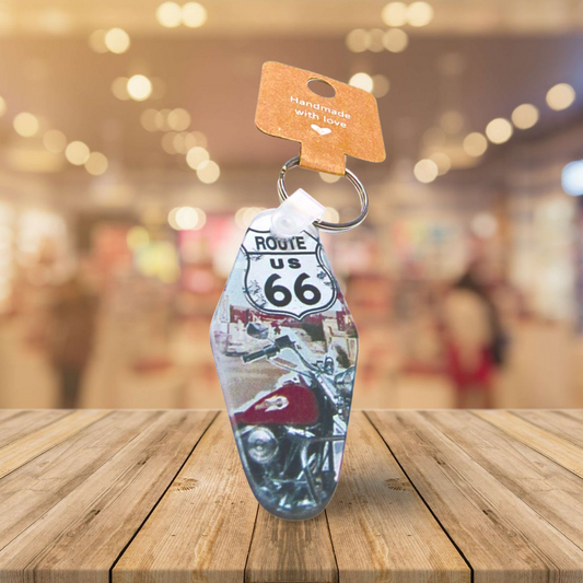 Motel Keychain Shaped Sublimated Keychain