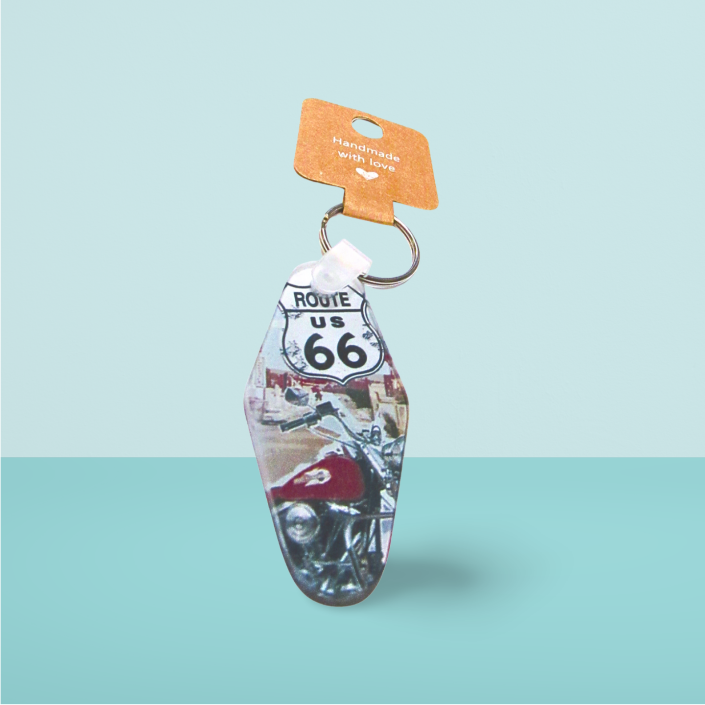 Motel Keychain Shaped Sublimated Keychain