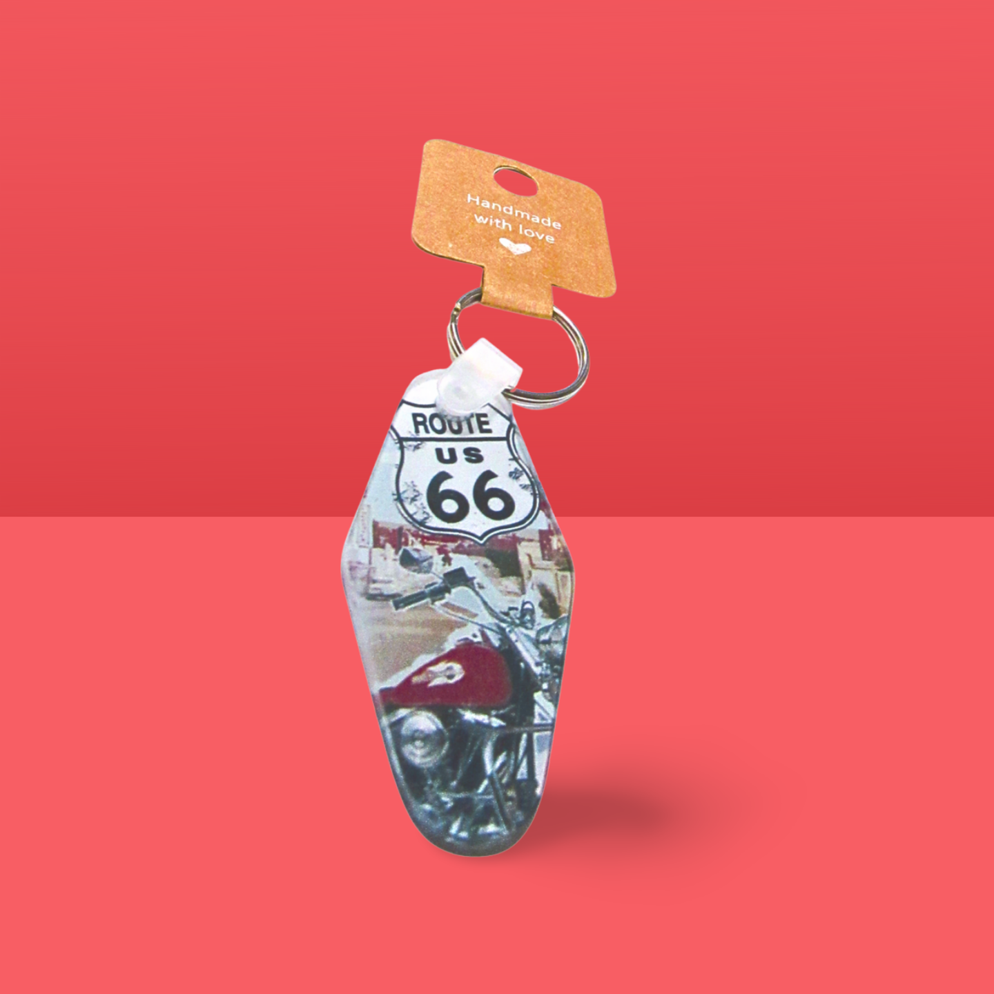 Motel Keychain Shaped Sublimated Keychain