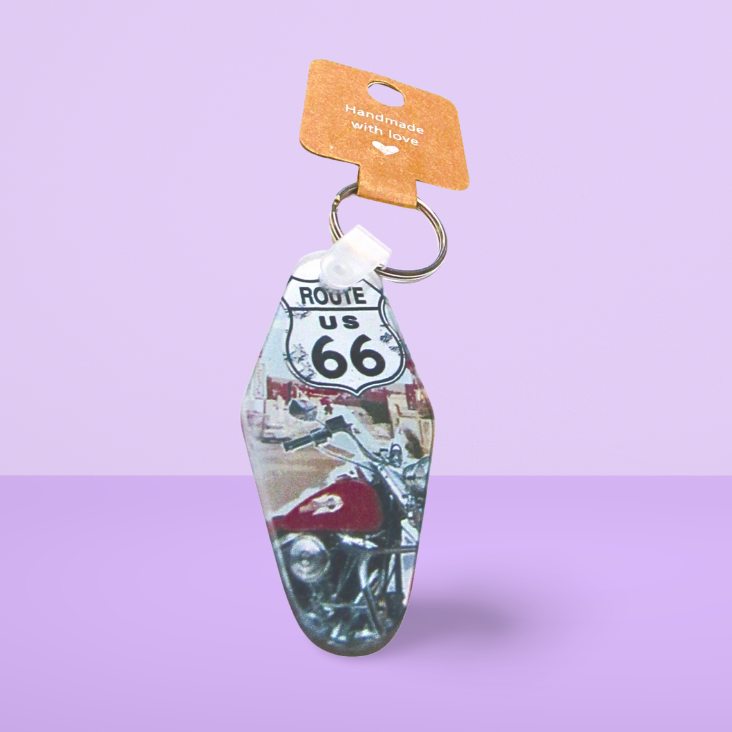 Motel Keychain Shaped Sublimated Keychain