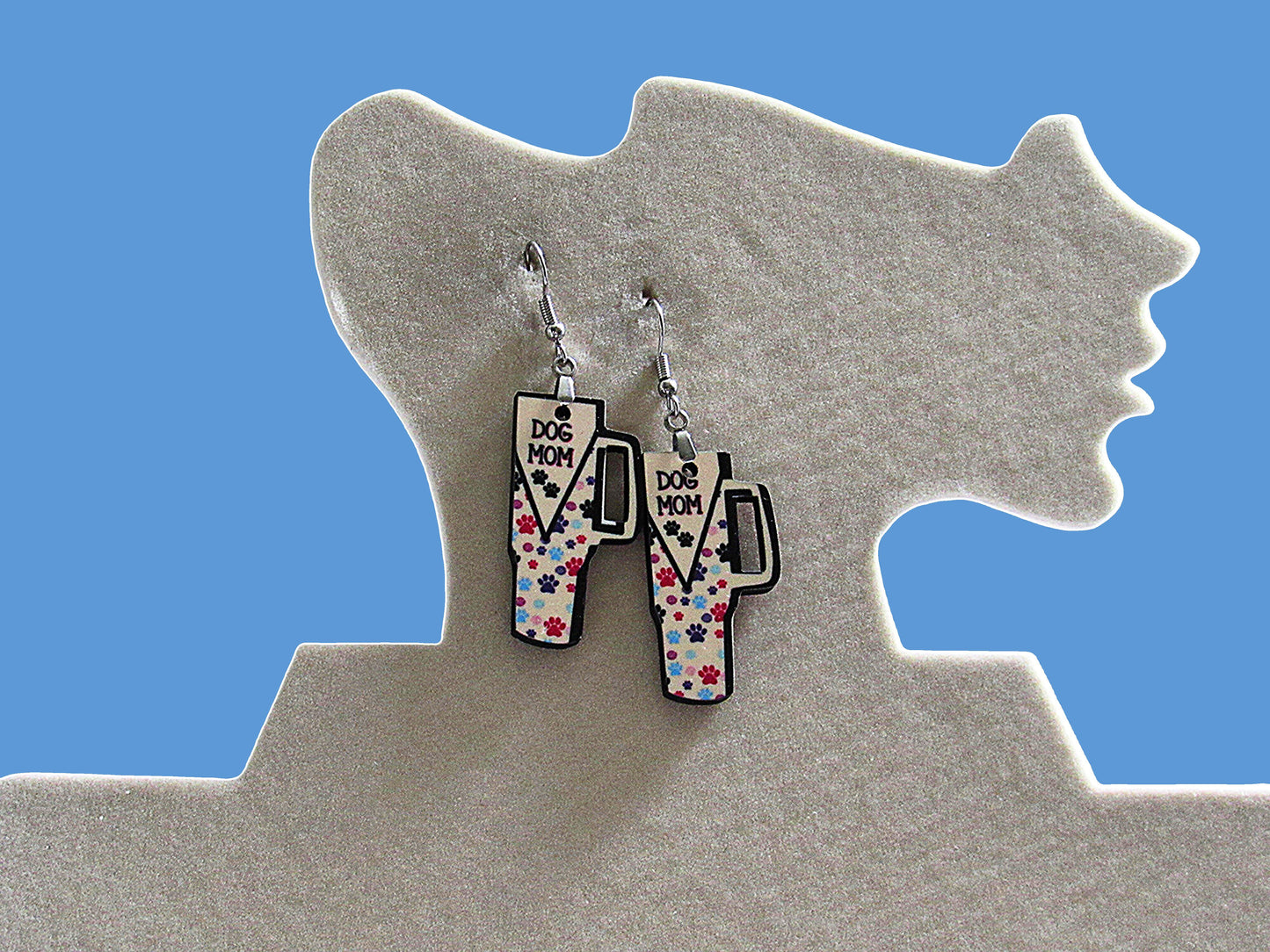 Tumbler Shaped Sublimated Earrings