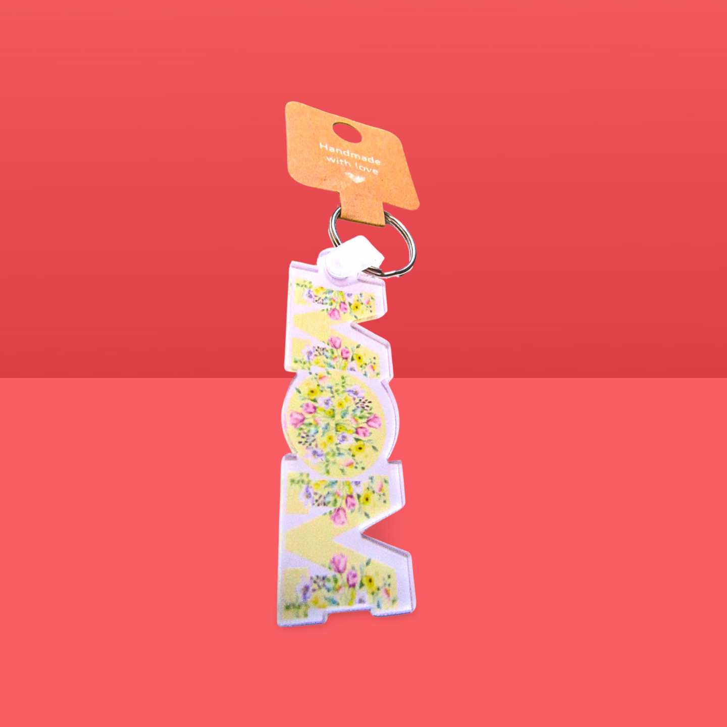 Horizontal Shaped MOM themed Sublimated Keychain Acrylic