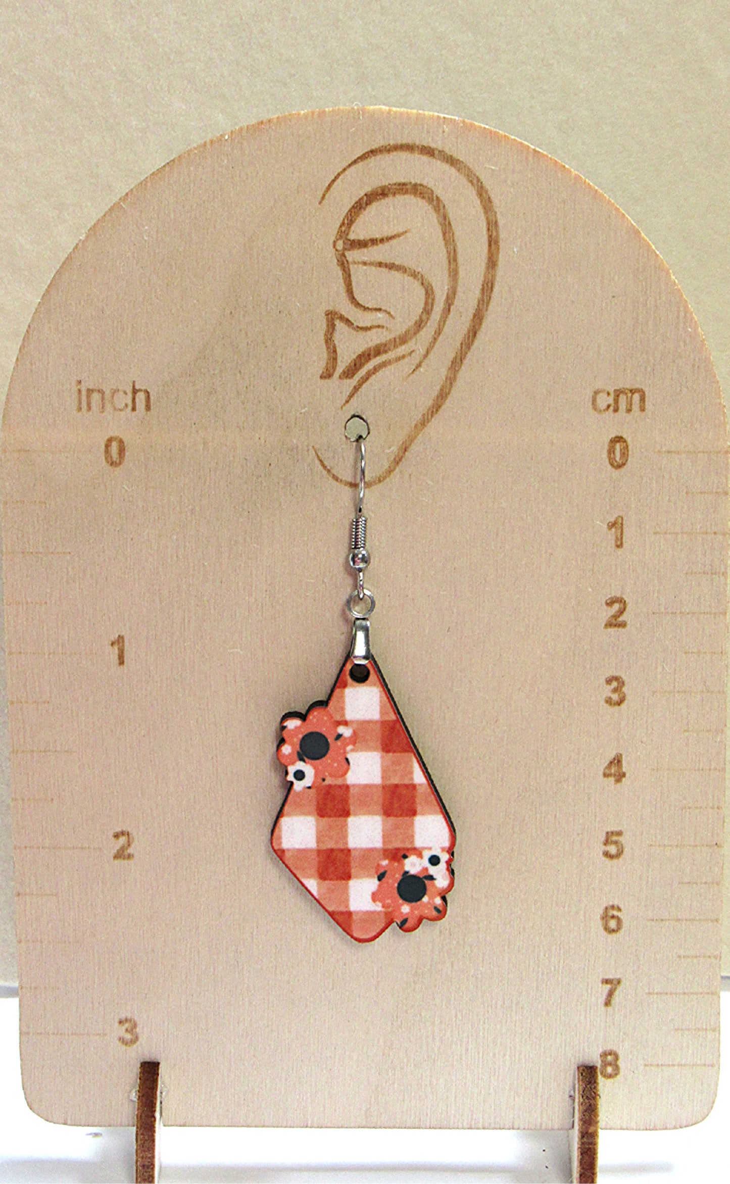 Fancy Flower Shaped Sublimated Earrings