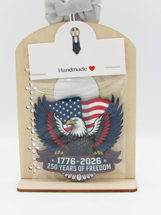 Eagle Sublimation Magnet, Patriotic Handcrafted MDF ,3x3 Inch Fridge Magnet