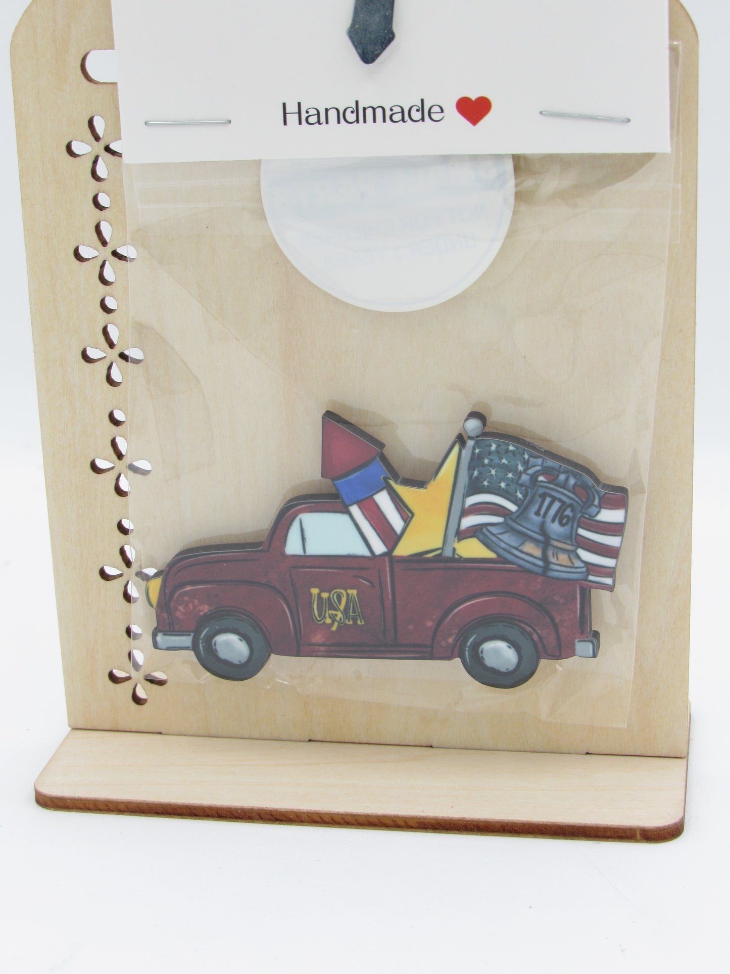 Handcrafted American Truck Fridge Magnet