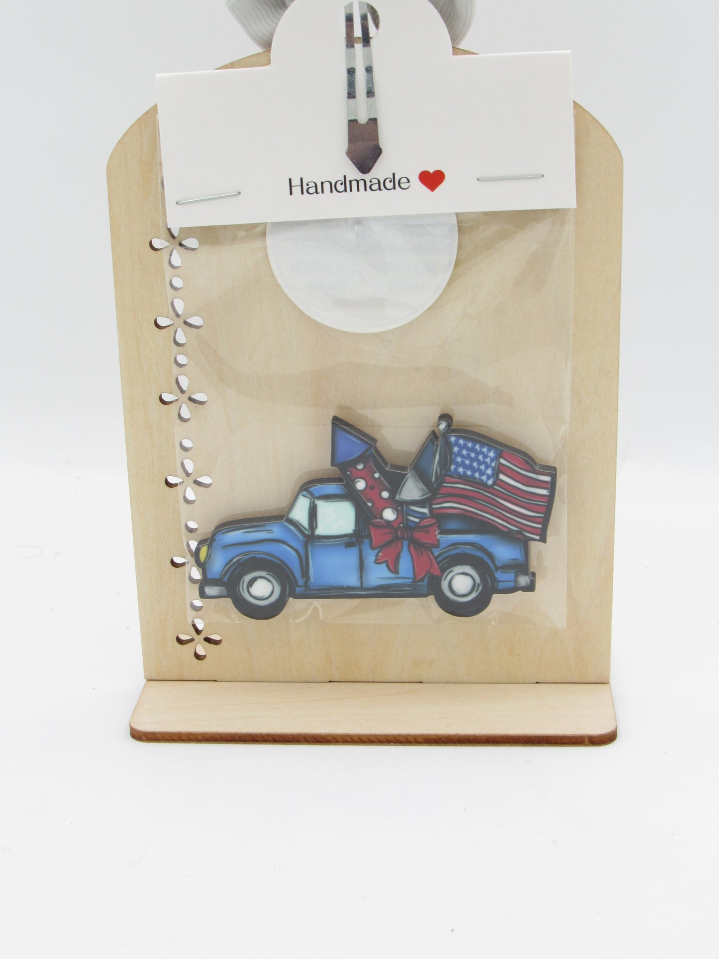 Handcrafted American Truck Fridge Magnet