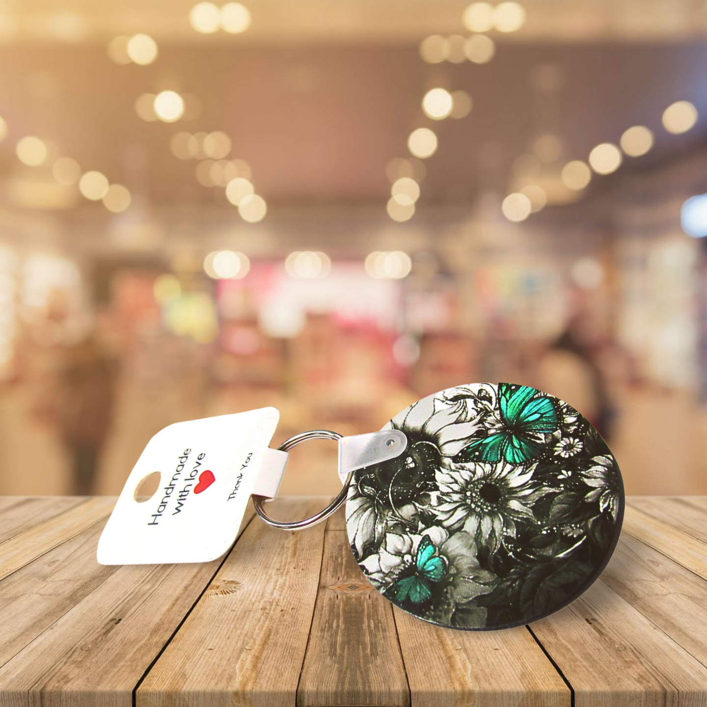 Round Shaped Sublimated Keychain