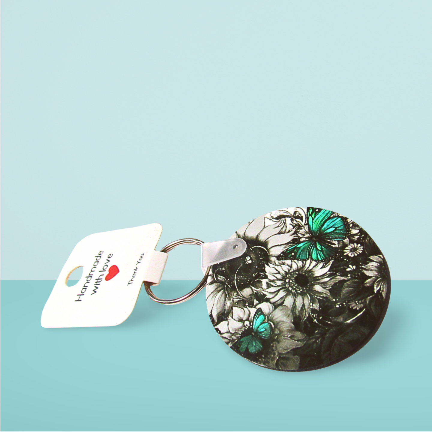 Round Shaped Sublimated Keychain
