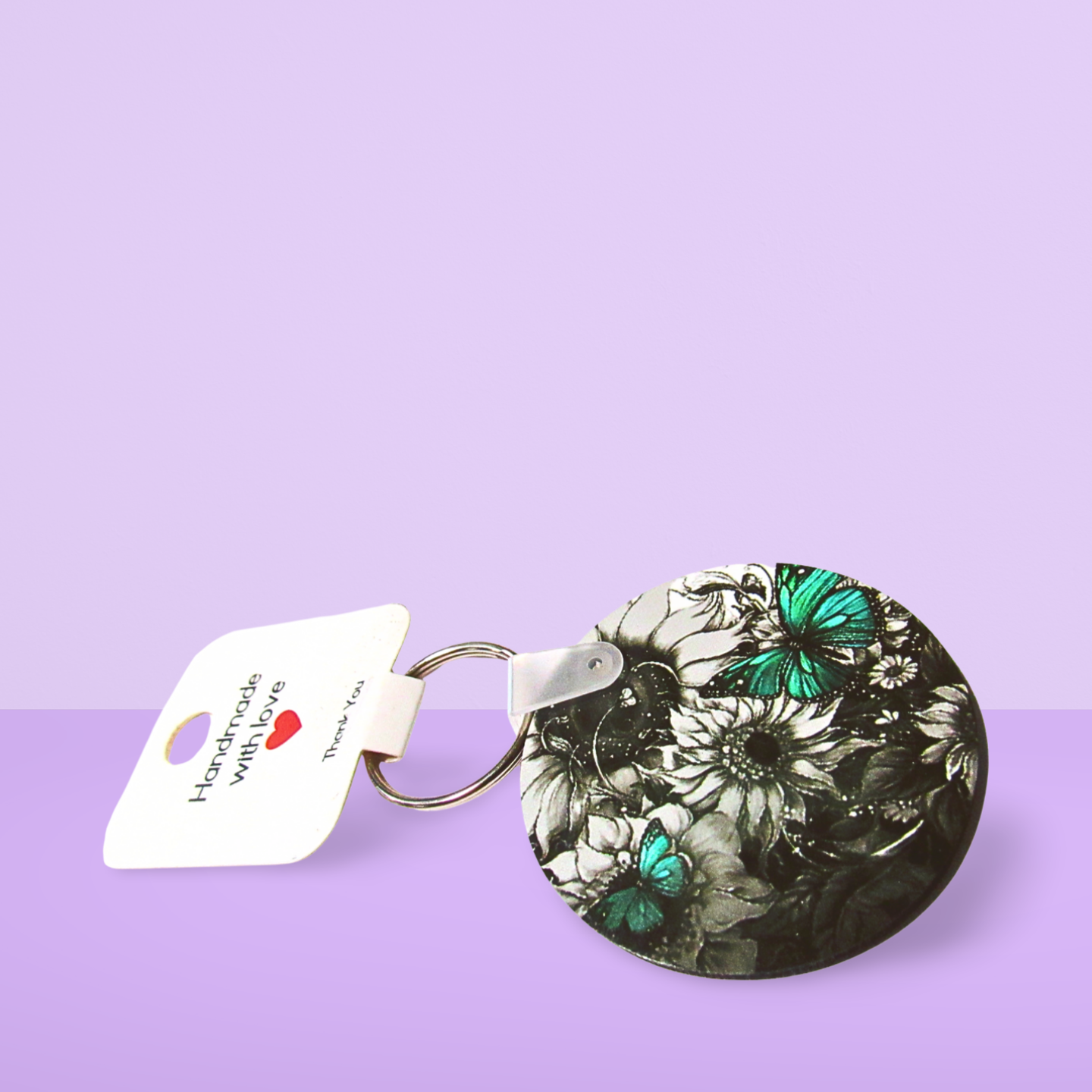 Round Shaped Sublimated Keychain