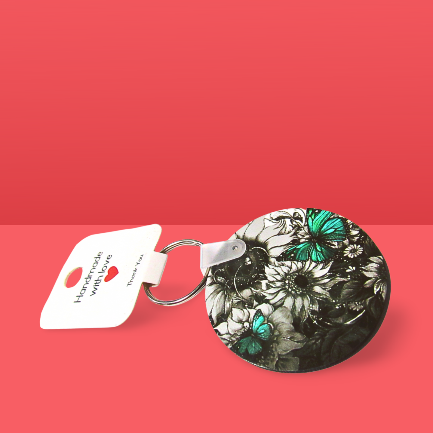 Round Shaped Sublimated Keychain