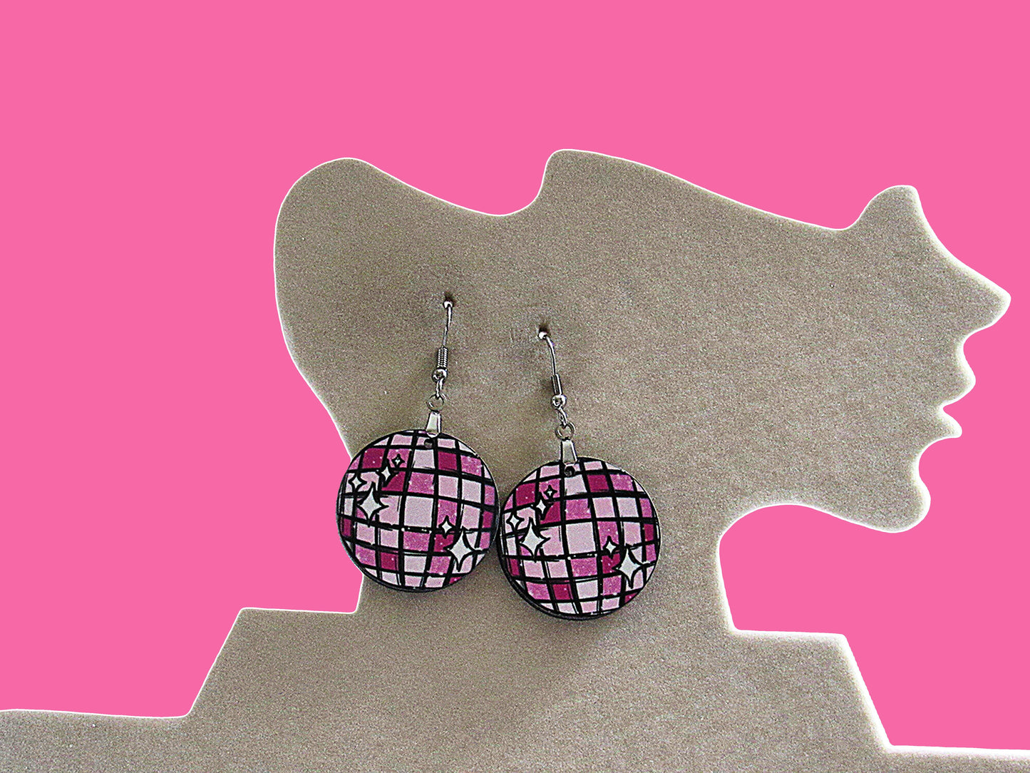 Round Shaped Sublimated 1 inch Earring