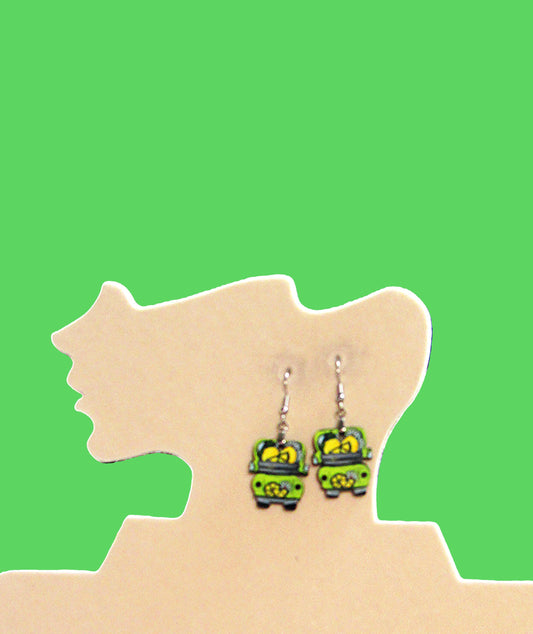 Truck Shaped Sublimated Earring 1 inch