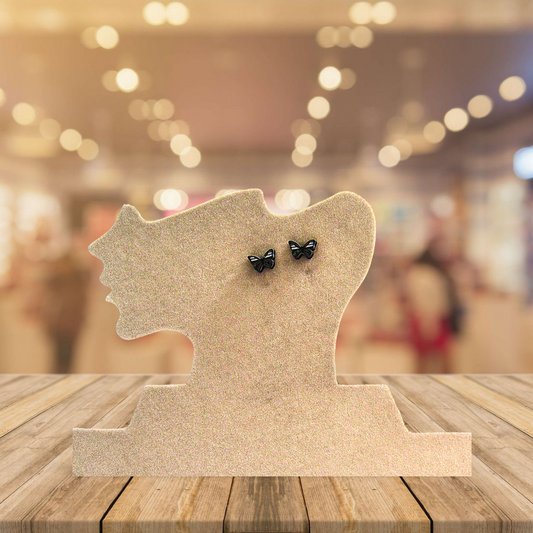 Open Butterfly Shaped Sublimated Stud Earrings