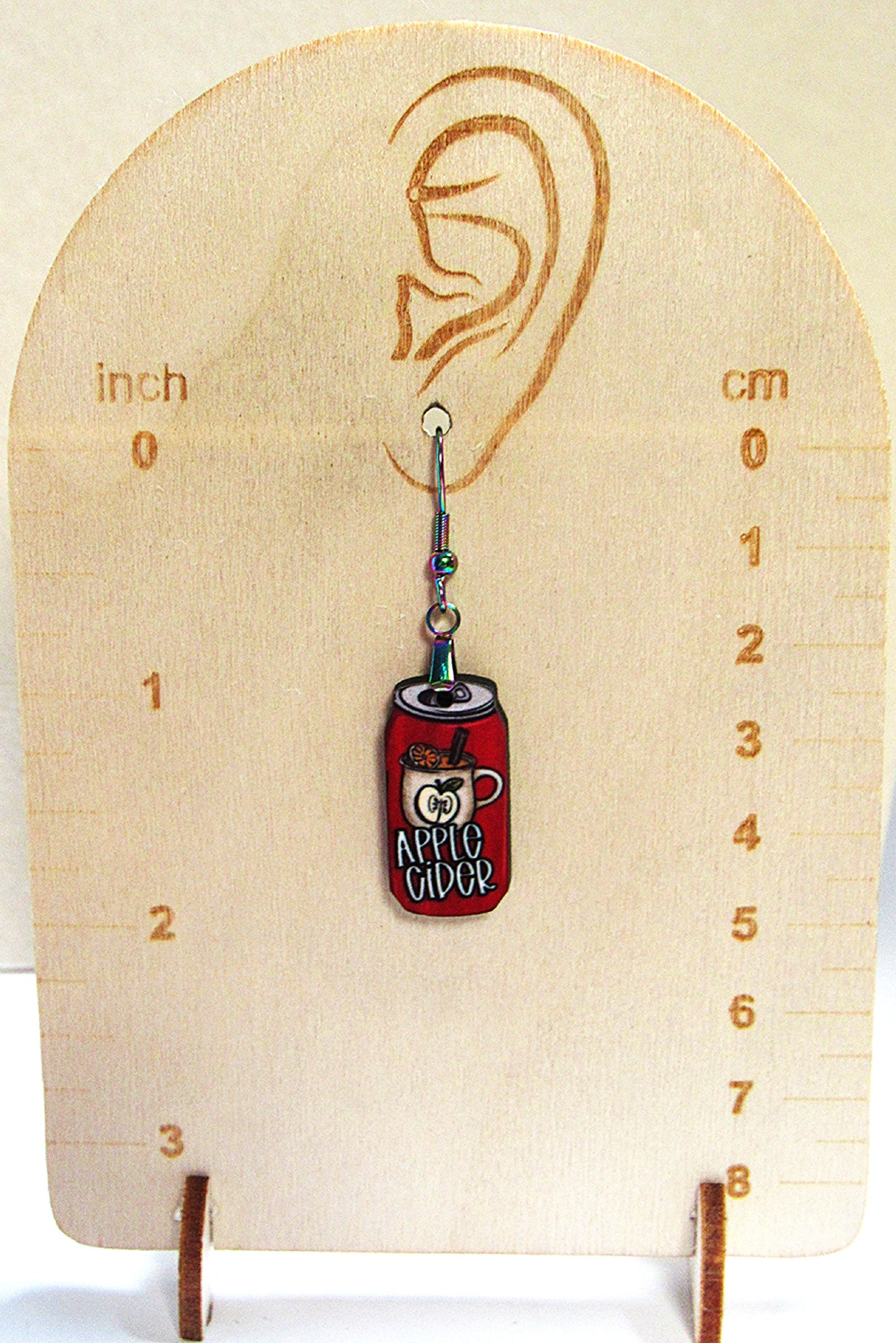 Soda Can Shaped Sublimated Earrings 1 inch